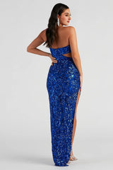 Lenny Formal Sequin One Shoulder Dress