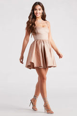 Lydia Taffeta Skater Party Dress