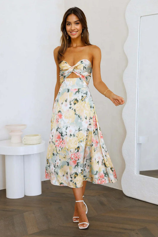 Scenic Drives Midi Dress Floral