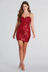 Jazmine Sequin Bustier Party Dress