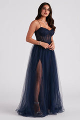 Hailey Formal Lace Bustier Dress