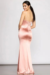 Formal Satin Mermaid Dress