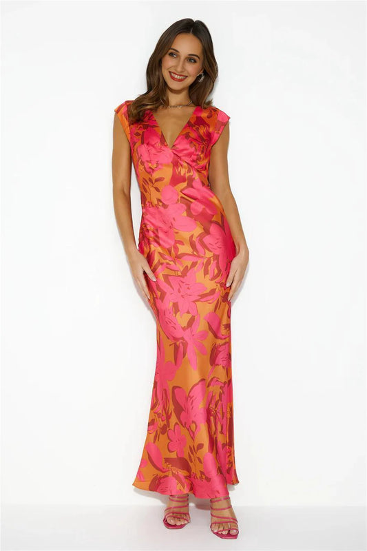 We Have History Maxi Dress Orange