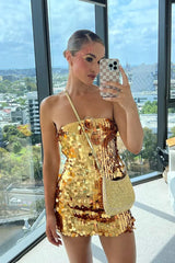 Mini Dress - Gold