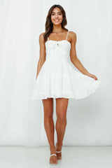 No Pity Party Dress White