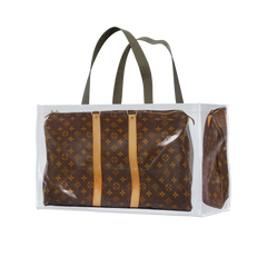 GroceryBags TITA ELVIE duffle GroceryBag, brown  canvas, large