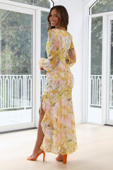 Painted Inspiration Maxi Dress Yellow