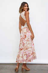 Harbour Side Fun Maxi Dress Pink