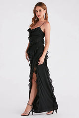 Melrose Formal Mesh Ruffle Mermaid Dress