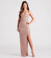 Gloria Formal Glitter Long Dress