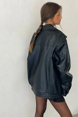 Cavita Jacket in PU Black