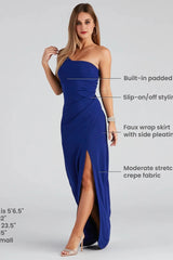 Iris One-Shoulder Crepe Dress