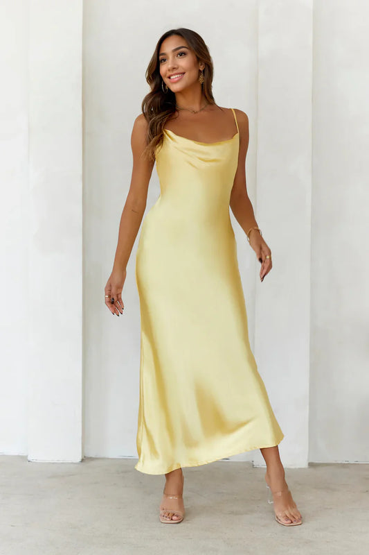 Your Style Points Maxi Dress Yellow