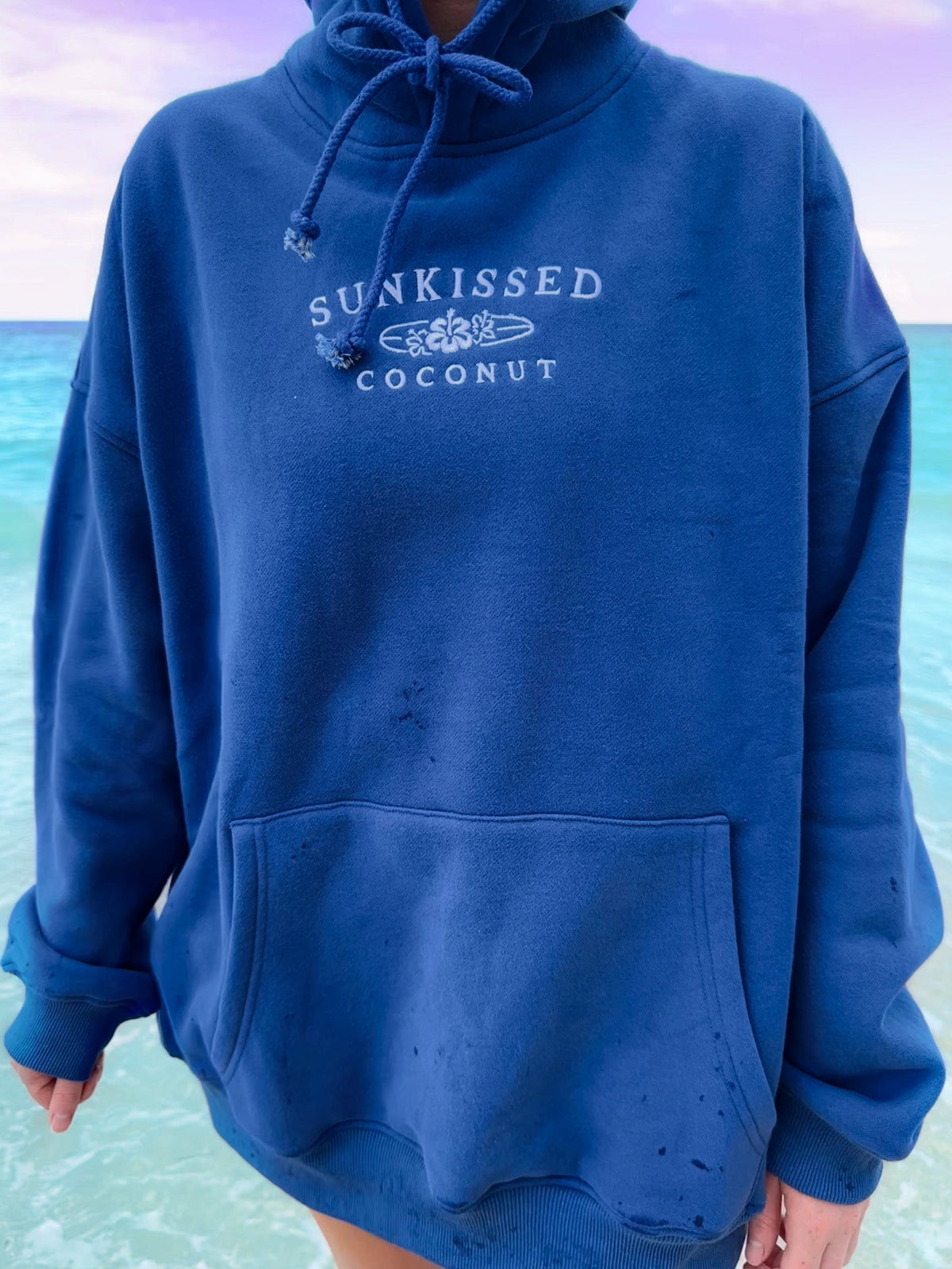 Louis Sailor Blue Sunkissedcoconut Embroider Hoodie