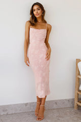 Rule Your World Midi Dress Pink