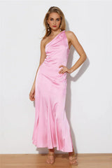 Silky Love Midi Dress Pink