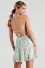 Julianna Sleeveless Sequin Party Dress