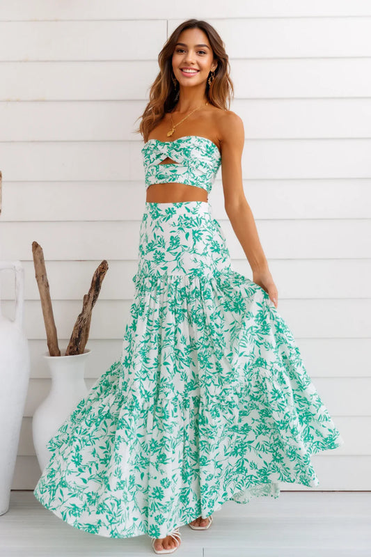 Maxi Skirt Green