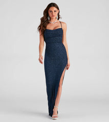 Gloria Formal Glitter Long Dress