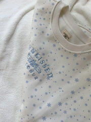 Snowflake Sunkissedcoconut Embroider Sweatshirt