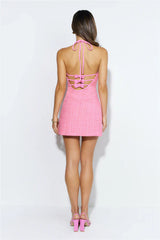 Style Classic Mini Dress Pink