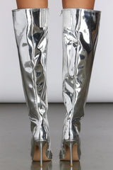 Chrome Cutie Over The Knee Boots