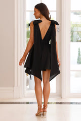 Whispers In The Moonlight Mini Dress Black