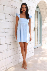 Ready For Brunch Mini Dress Blue