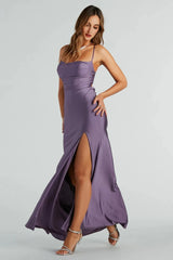 Quincy A-Line High Slit Formal Dress