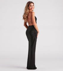 Michelle High-Slit Formal Dress