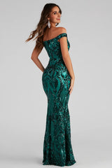 Perry Formal Off-The-Shoulder Dress