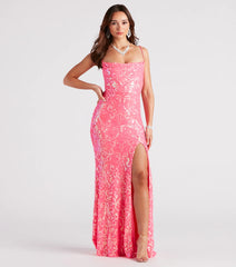 Gabrielle Formal Sequin Long Dress