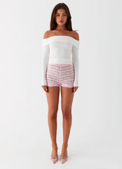 Desert Isle Mini Shorts - Pink