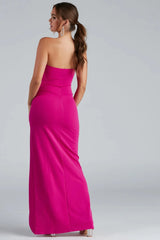 Iris One-Shoulder Crepe Dress