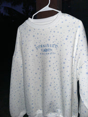 Snowflake Sunkissedcoconut Embroider Sweatshirt