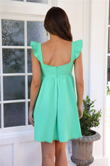 Ready For Brunch Mini Dress Green