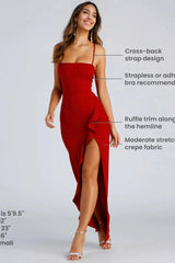 Sleeveless High Slit Formal Dress