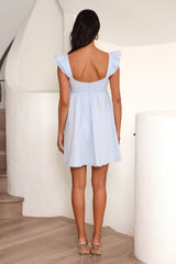 Ready For Brunch Mini Dress Blue