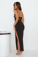 Romance Found Lace Maxi Dress Black