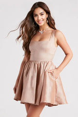 Lydia Taffeta Skater Party Dress