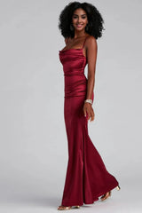 Formal Satin Mermaid Dress