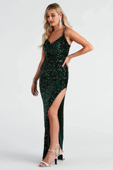 Jacqueline Formal V-Neck Long Dress