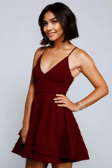 Isabella Lace-Up Back Skater Dress