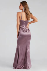 Nahla Formal Satin Mermaid Dress