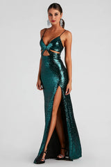 Selene Formal Sequin A-Line Dress