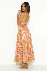 Heated Sun Maxi Dress Orange