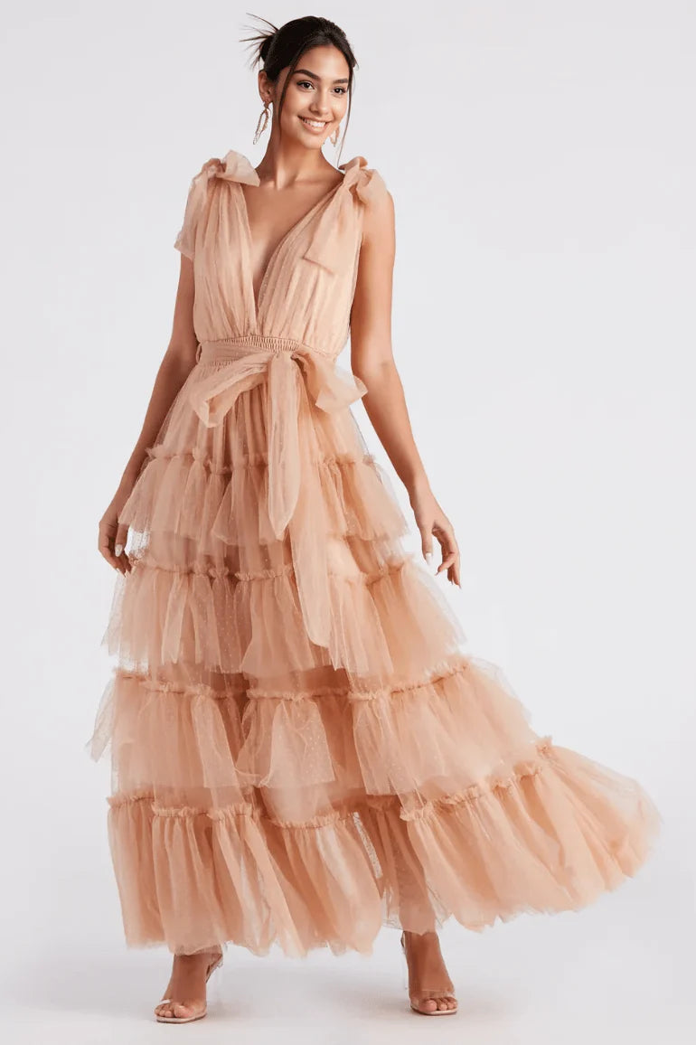 Mabelle Formal Tulle A-Line Dress