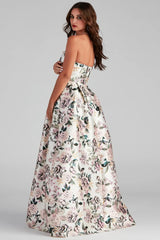 Holland Strapless Floral Ball Gown