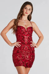 Jazmine Sequin Bustier Party Dress