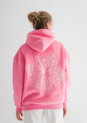 "Hawaii Hibiscus" Hoodie in Sonic Pink